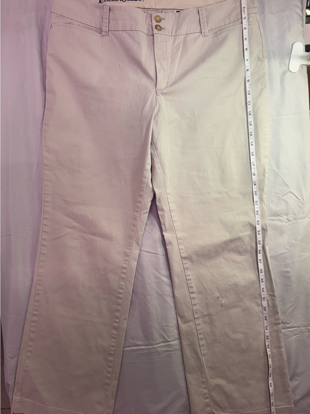 Eddie Bauer Light Cream Boot-Cut Pants